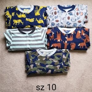 Carter's Kids Pajamas Set - Blue, Yellow, Gray, Green, Orange